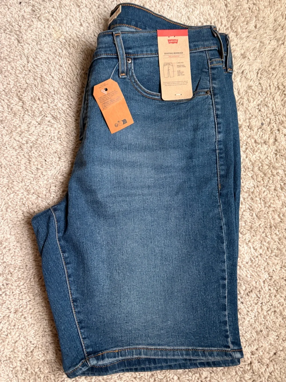 Levi's Women’s Medium Blue Denim Jean Shorts
